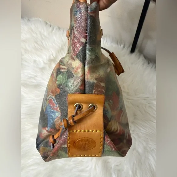 VINTAGE DOONEY & BOURKE BAG SATCHEL BUMBLE BEE LOGO TAG - Picture 5 of 10